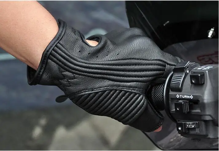 moto rcycle перчатки XXL черная натуральная кожа Защита для мотокросса Guantes moto GP внедорожные перчатки для мотоцикла