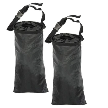 

Car Trash Bags Garbage Organizer for Car Vehicle Seat Back Hanging Garbage Bags Rubbish Container (2PCS Black)