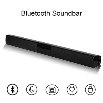 

20W Wireless Bluetooth Speaker TV Soundbar Music Stereo Sound Bar Subwoofer Support 3.5mm TF for TV PC Smartphone