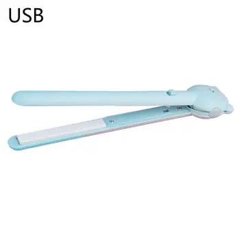 

Portable Wireless USB Mini Hair Straightener Flat Curler Hair Straightening Iron Tool for Travel