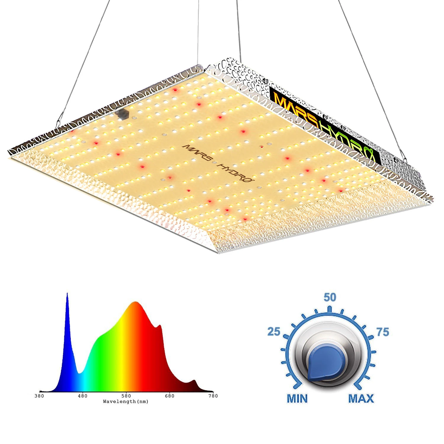 Mars Hydro TS 600W LED Grow Light Sunlike Full Spectrum Indoor IR for Hydroponic Mars Hydro TS 600W LED Grow Light Sunlike Full Spectrum Indoor IR for Hydroponic