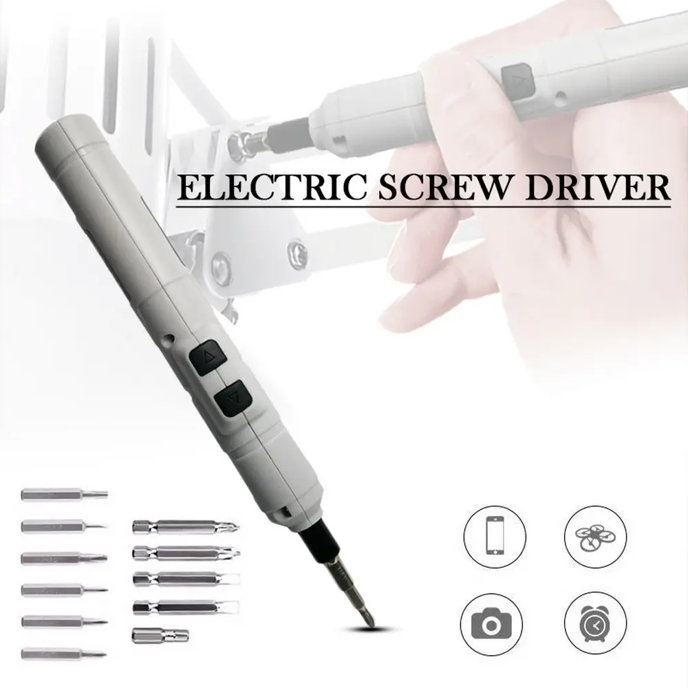

Mini Electrical Screwdriver power tools 3.6V Rechargeable Multifucntion Cordless Power Drill with 11pcs bits kits set Household