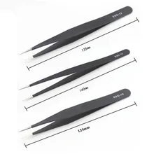 6 шт. антистатические нержавеющая сталь точность заостренный маленький Пинцет Набор кусачки для ногтей наращивание ресниц Пинцет