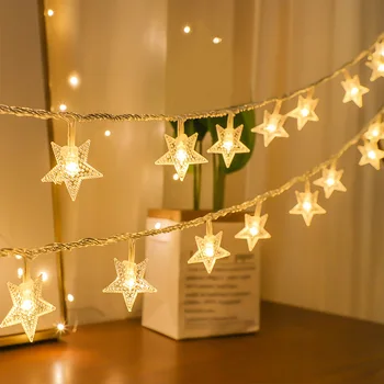 Led Fairy Lights String Garland Ster Indoor Light String Twinkle Slingers Batterij Usb Decor Kerst Xmas Holiday Party Wedding