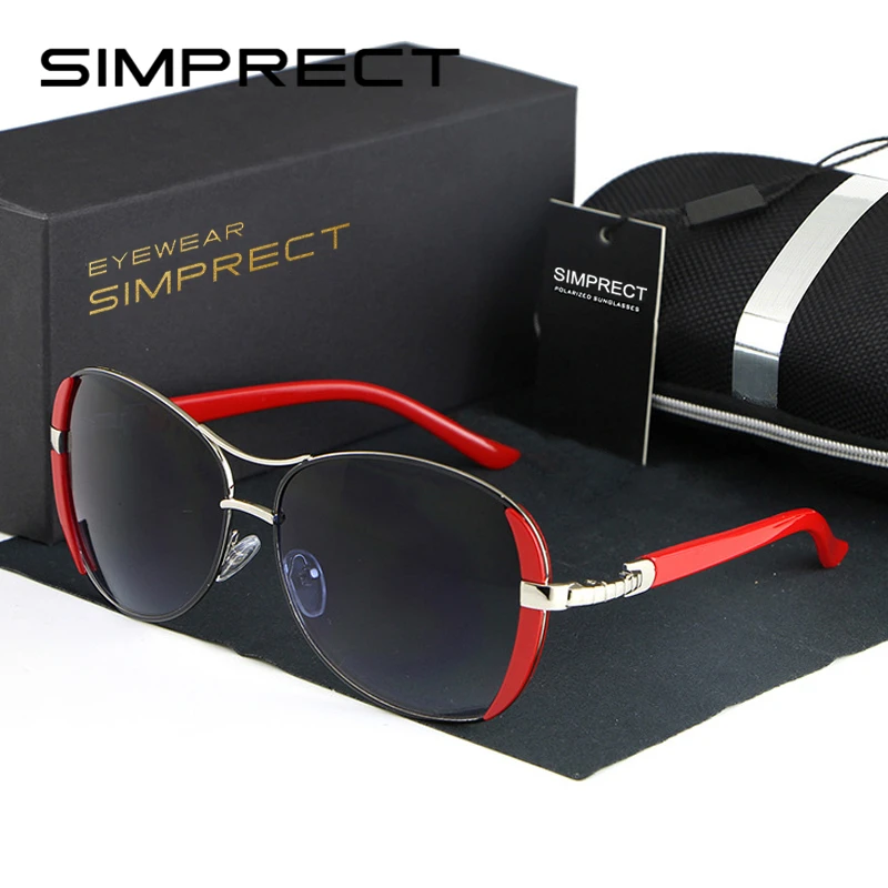 SIMPRECT, женские солнцезащитные очки,, UV400, негабаритные, Ретро стиль, роскошные, брендовые, дизайнерские, солнцезащитные очки, винтажные, оттенки для женщин