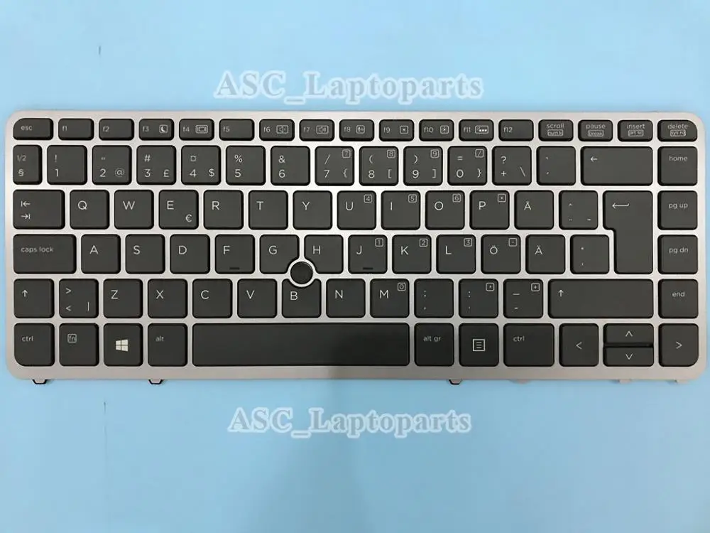 Sueco Nórdico Svenska Suomalainen Teclado Retroiluminado para hp Elitebook 840 g1 850 g1 840 g2 850 g2 740 g1 740 g2 bf Novo sd
