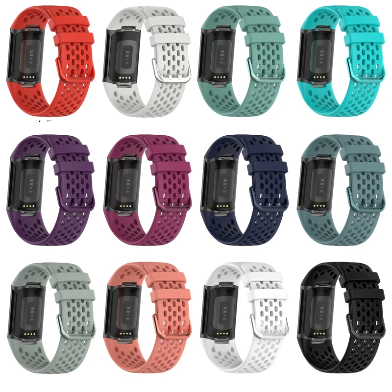 Breathable Sport Silicone Wristband Replacement Bracelet