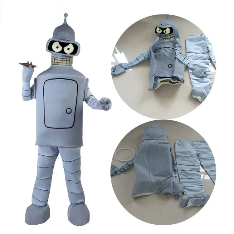 kid Костюм Futurama Bender Bending rodringez; Карнавальный костюм для взрослых детей; Детские вечерние комбинезоны для ролевых игр на Хэллоуин - Цвет: kid