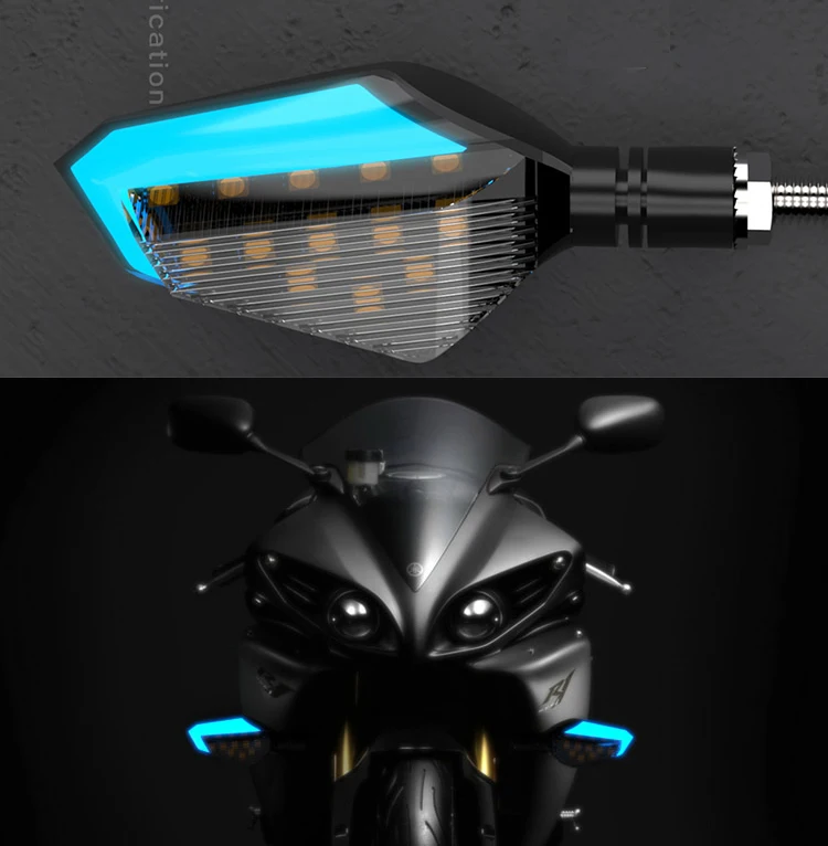 Universal Motorcycle Tuning Motocross Turn Signals Atv Flasher For R6 Gsx650f Kle 500 Xvs 1100 Honda Cb 400 Sf Cafe Racer Vespa |
