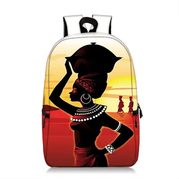 

Schoolbag backpack girl African black girl schoolbag teen girl beauty backpack children schoolbag Mochila