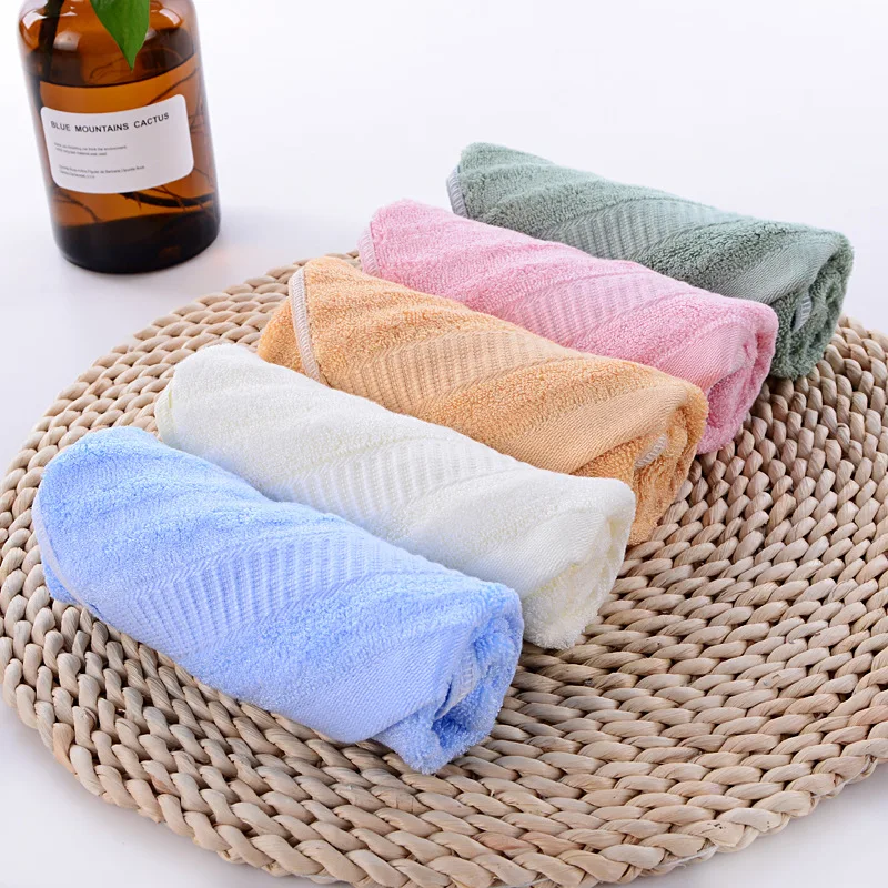 

5Pcs/Kits Bamboo Fiber Striped Baby Bath Face towel newborn baby Stuff kids Toallas Baby dinner cloths Kids Hand Towels