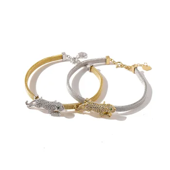 

Branded bracelet jewelry independent design style Exquisite and simple retro leopard personality fashion style 2020 new hot