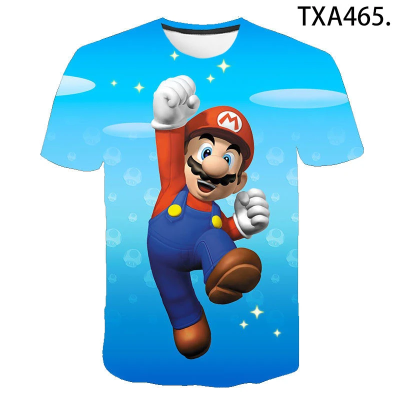 O cualquiera Competir Oblongo New fashion 2020 cartoon super Mario and luigi Men and women 3D fun t shirts  Children's cool and comfortable t shirt in summer|Camisetas| - AliExpress
