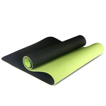 

183x61Cm/6mm Tpe Two-Color Non-Slip Yoga Mat Sports Gym Sports Exercise Pads for Beginner Fitness Environmental Gymnastics Mats