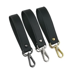 Replacement Handbag Strap Serpentine Short Purse Strap Solid Color Handles Bag Belt With Metal Buckle Bag Accessories Wholesale