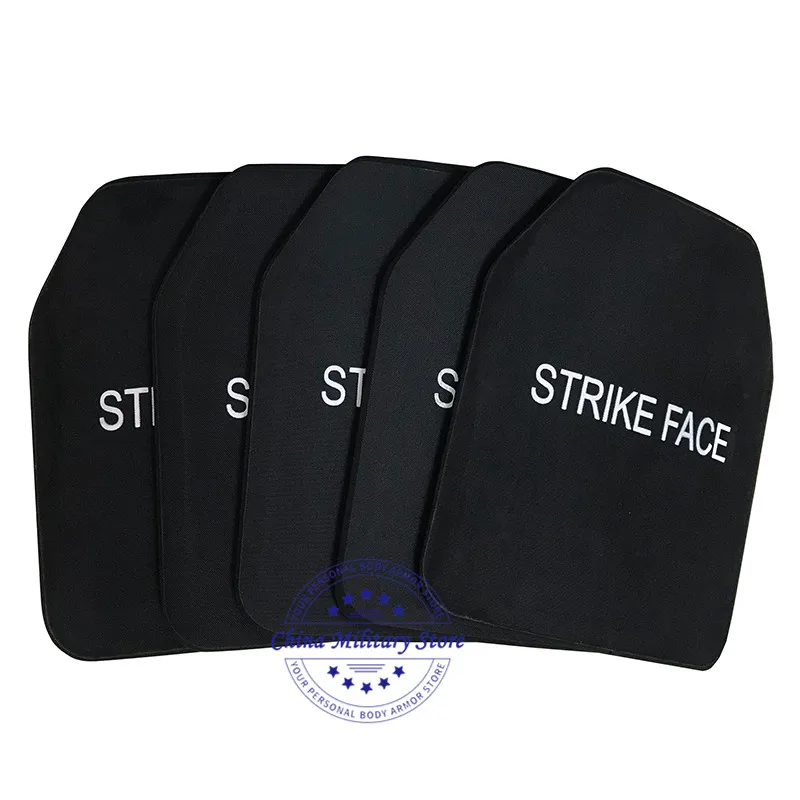 2pcs Pair 25*30cm NIJ IIIA Bulletproof Ballistic Plate Against 9mm PE Ballistic Panel Armor Plate For Tactical Plate Carrier