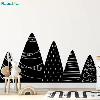 

Solid Color Texture Mountains Wall Decal Nursery Scandinavian Style Decals Nursery Lovely Kids Room Decor Vinyl YT4315
