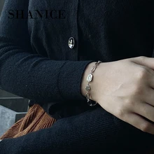 SHANICE, крутые,, 925 пробы, серебряные, женские браслеты, ins, Ниша, сетка, красная, для мальчика, стиль N, цепь, для мужчин, женщин, хорошее ювелирное изделие, панк, подарок