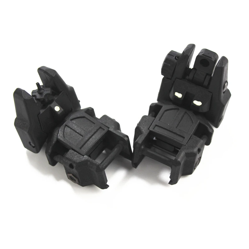 

High Quality 2 pcs Gen2 Tactical Folding Front/Rear Flip Backup Sights Scope Mount Accessories Black set
