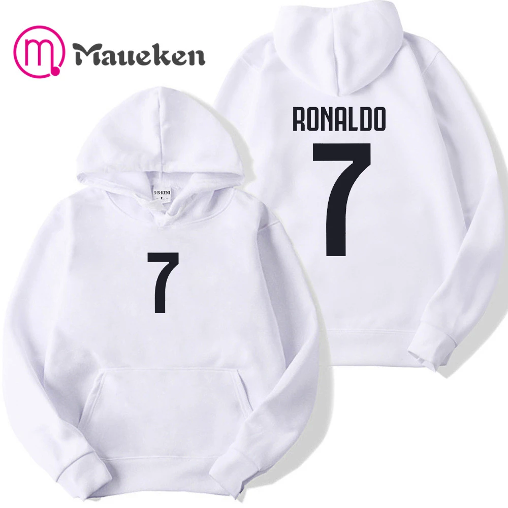 

Hoodies Men women 2019 Ronaldo 7 CR7 Hoody Male Long Sleeve Solid Color Hooded Men's Sweatshirt Mens hip hop Hoodie Tracksuit