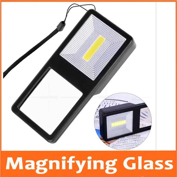 

3X LED Illuminated Reading Glass Phone Style Pocket Educational Toy Gift Magnifier for Child with 7pcs Lamps Light Source
