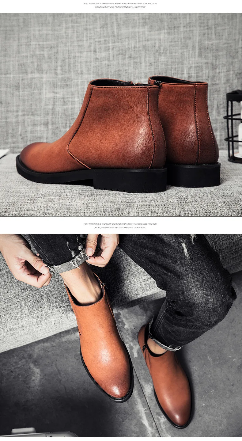 na moda para homens, bico acolchoado, botas