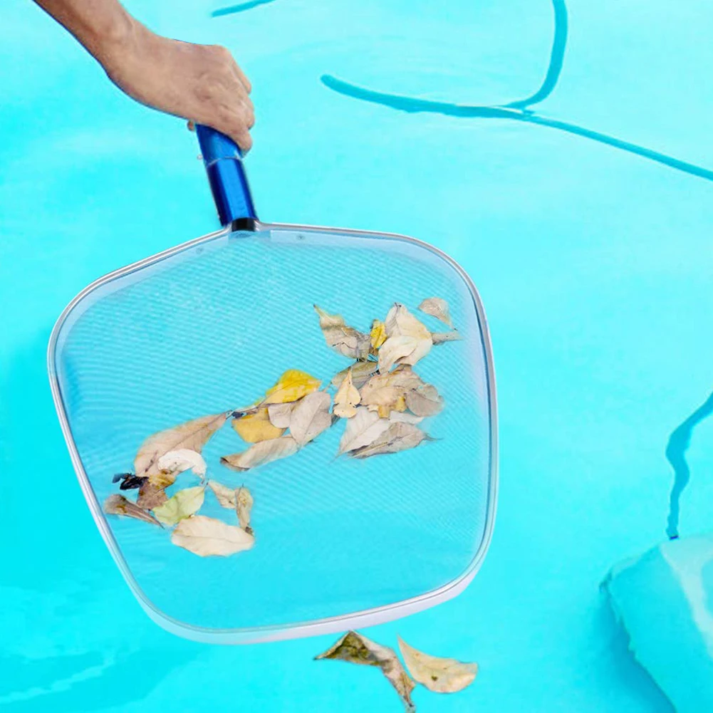 Металлический лист грабли мелкая решётка радиатора с сеткой сетка Skimmer очиститель инструмент для бассейна аксессуары для купания