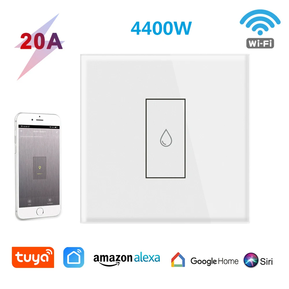4400W 20A высокое Мощность Интеллектуальный переключатель Wi-Fi для котел