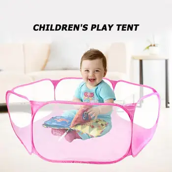

Ocean Ball Pool Children's Tent Wave Ball Fence Hexagon Mesh Toy Bag with Cloth Exercise Coordination of Limbs Motor Skills