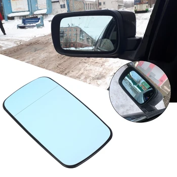 

Samger 1Pcs Mirror Glass Replacement for BMW E46 Blue Left Right Side Car Glass Heated Rearview Mirror Glass 51168250438