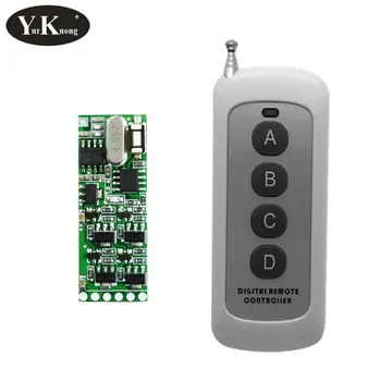 

4CH TTL Remote Control Module 2A Decoding Wireless Receiver Module High Level DC5V-12V Output 4ch VCC + Module Door Access Powe