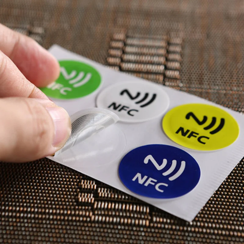 6 шт./лот) NTAG213 NFC метки RFID с клейким этикетком Стикеры NFC теги Стикеры s универсальные этикетки Ntag 213 rfid-метка для всех NFC телефонов