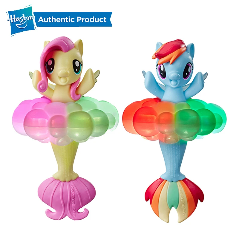 Hasbro My Little Pony игрушка радужные огни Флаттершай плавающая водная игра морская