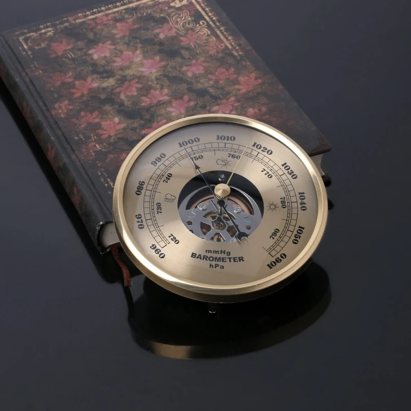 

108Mm Wall Mounted Barometer Perspective Round Dial Air Weather Station MmHg/HPa