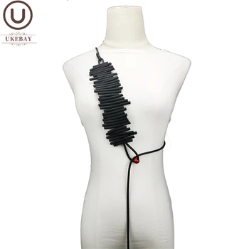 

UKEBAY New Strange Geometric Pendant Necklace Women Handmade Jewelry Different Wears Designer Luxury Jewelry Necklaces For Party