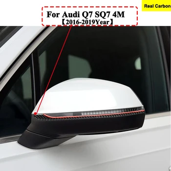 

Carbon fiber mirror covers adhesive tape anti-collision bumper strip decorative stickers Interior frame for Audi Q7 SQ7 4M