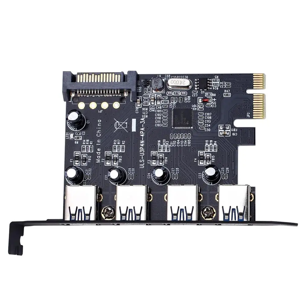 

USB 3.0 HUB Adapter 4 Port USB 3.0 PCI-E Expansion Card With NEC Chipset