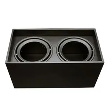 Квадратный двойной теплый белый холодный белый Диммируемый COB AR111 светодиодный светильник 30 Вт AR111