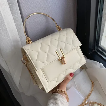 

Luxury Design Ladies Handbag 2019 New Hot Korean Fashion Embroidery Thread Wild Chain Women's Messenger Shoulder Bag