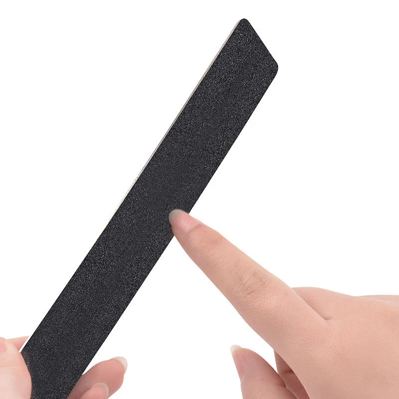 Сменные ролики для пилки буферный блок для ногтей из нержавеющей стали металлическая ручка с 10 шт черный песок бумажные полоски песочный Маникюр Файл