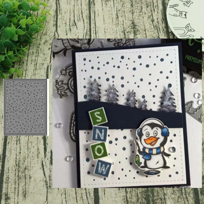 

Metal cutting dies snowfall panel cut die mold decoration Scrapbooking Embossing paper craft mould punch stencils