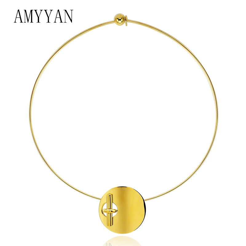 

European Style New Fashion Series Gold Statement Necklace Women Choker Collares Mujer Chunky Choker Necklace