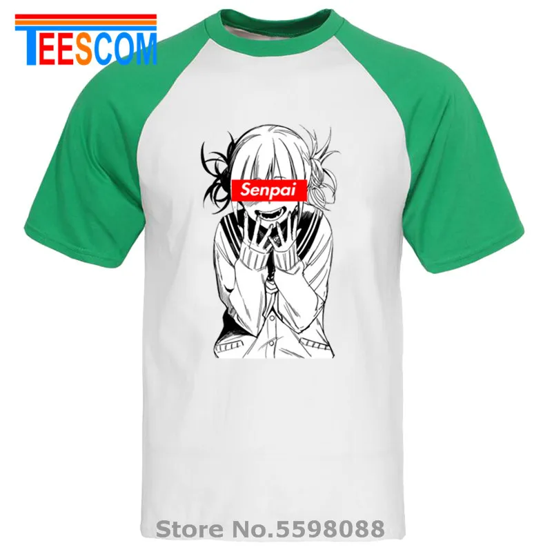 Raglan white green