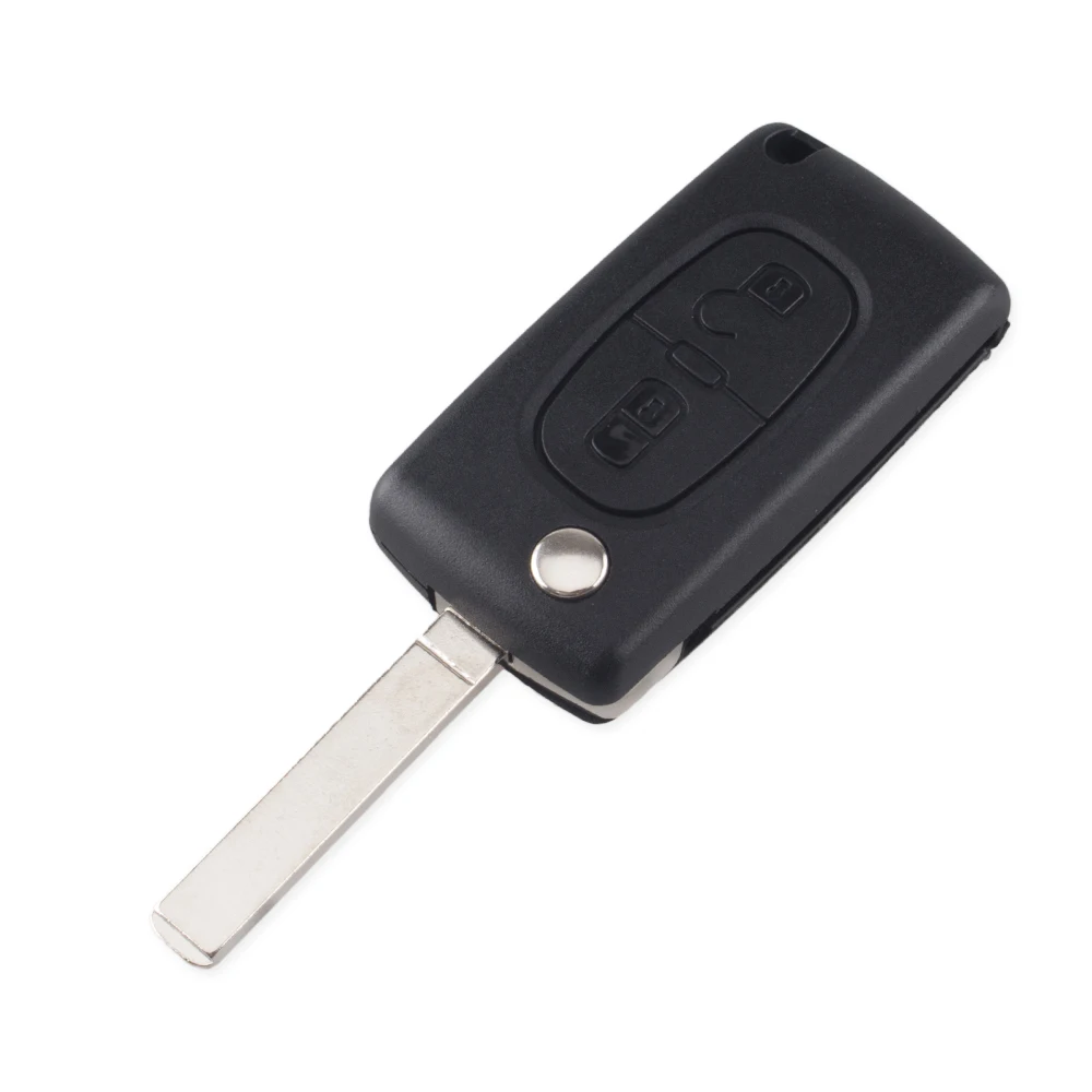 Раскладной чехол KEYYOU для Peugeot 207 307 308 407 807 2 кнопки|key button|buttons buttonscase key peugeote |
