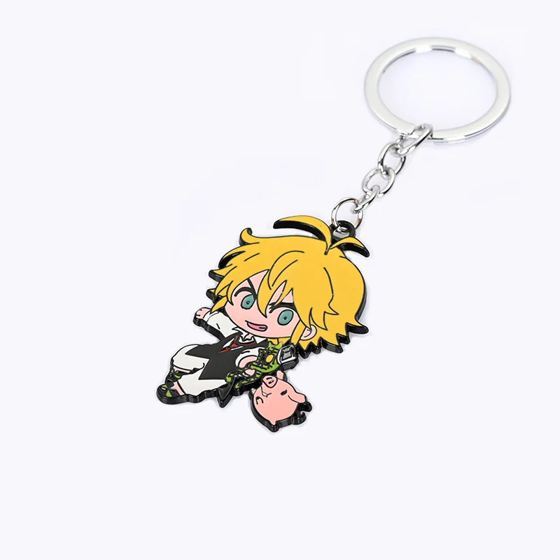 Porte-Clés de Voiture avec Personnage de Dessin Animé, Nancétal, No Taizai,  The Seven Deadly Sins, Meliodas, Elizabeth, PmotTrinkets - AliExpress