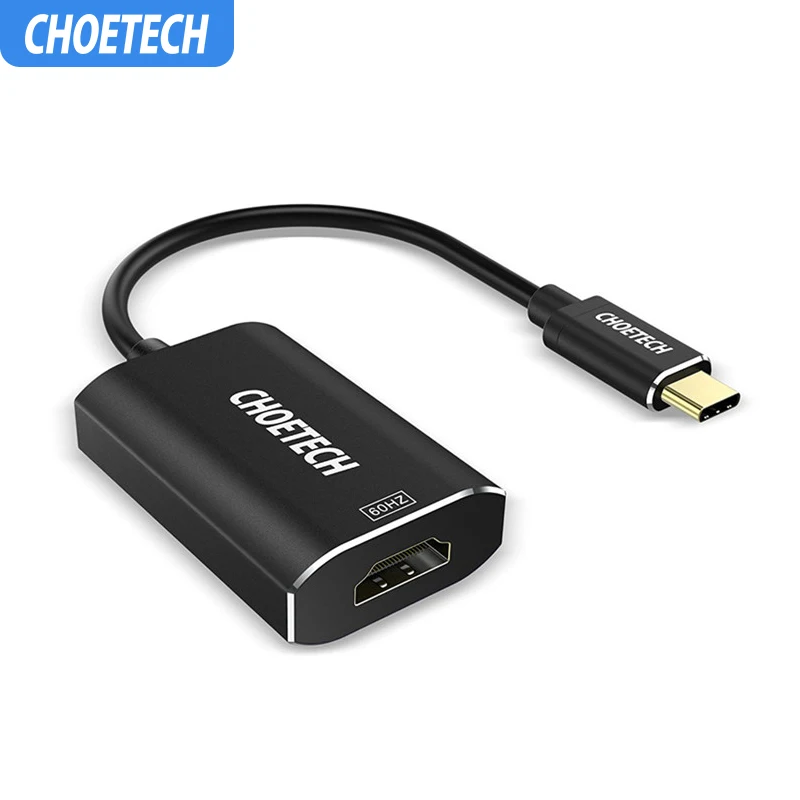 CHOETECH USB C к HDMI 4K @ 60Hz Type Thunderbolt 3 совместимый адаптер для Galaxy S9/S9 Plus 2017/2016 MacBook Pro| |