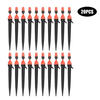 

20Pcs Adjustable Micro Sprinkler Garden Drip Spray Nozzle Irrigation Watering Tool