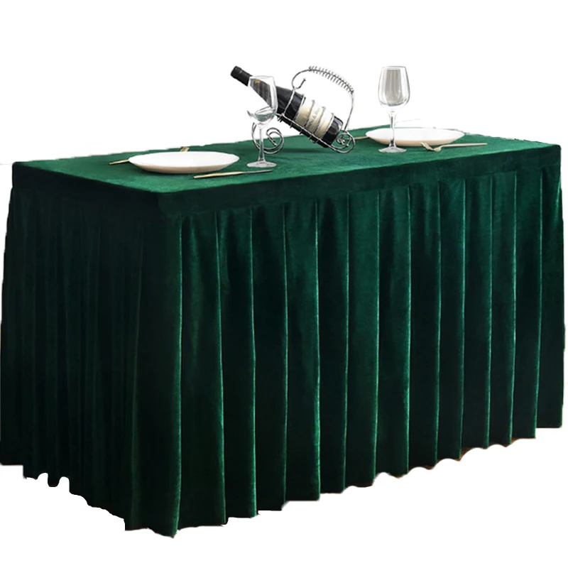Conference Tablecloth Velvet Table Skirting Desk Skirting Covertable