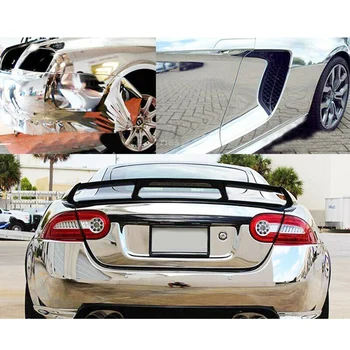 

Silver Chrome Car Sticker Mirror Vinyl Film Decal Exterior Accessories