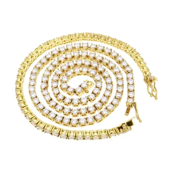 

Explosion Models Hip Hop Iced Out Cubic Zircon Bling Simple Necklace Men personality Wild Party Essential Necklace Jewelry Gift